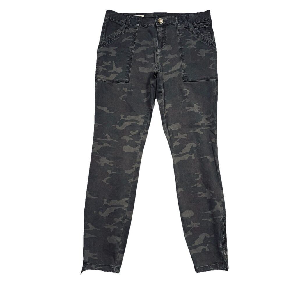 Kut from the Kloth Ankle Skinny Pants 8 (31x26.5) Multi Camouflage Stretch Women